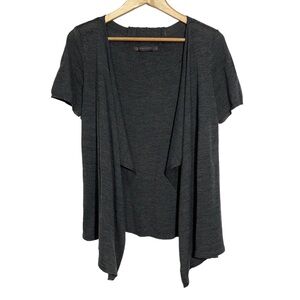 Outback Red Wool Blend Waterfall Cardigan Sweater Short Sleeve